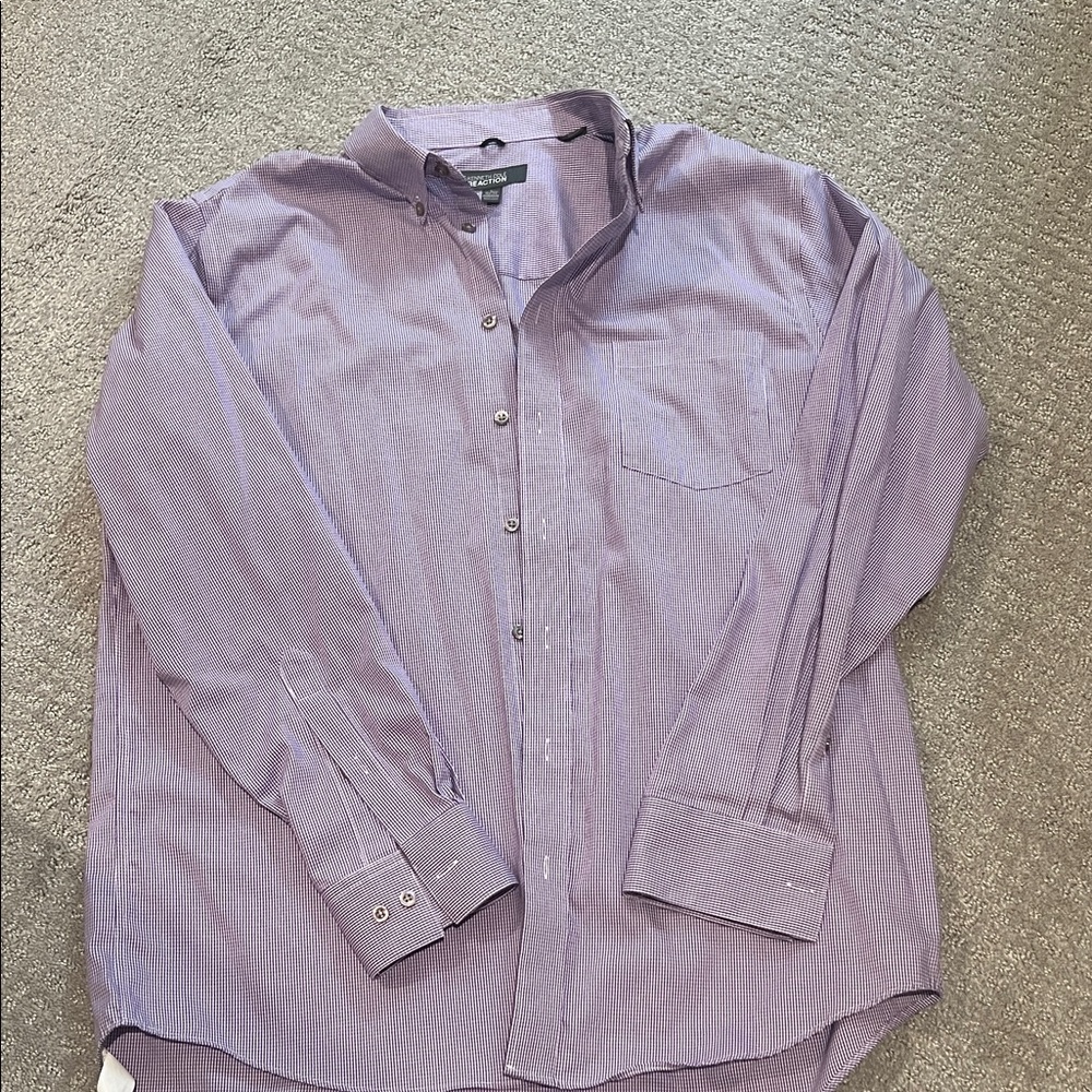 Kenneth Cole Lavender Button Down Shirt